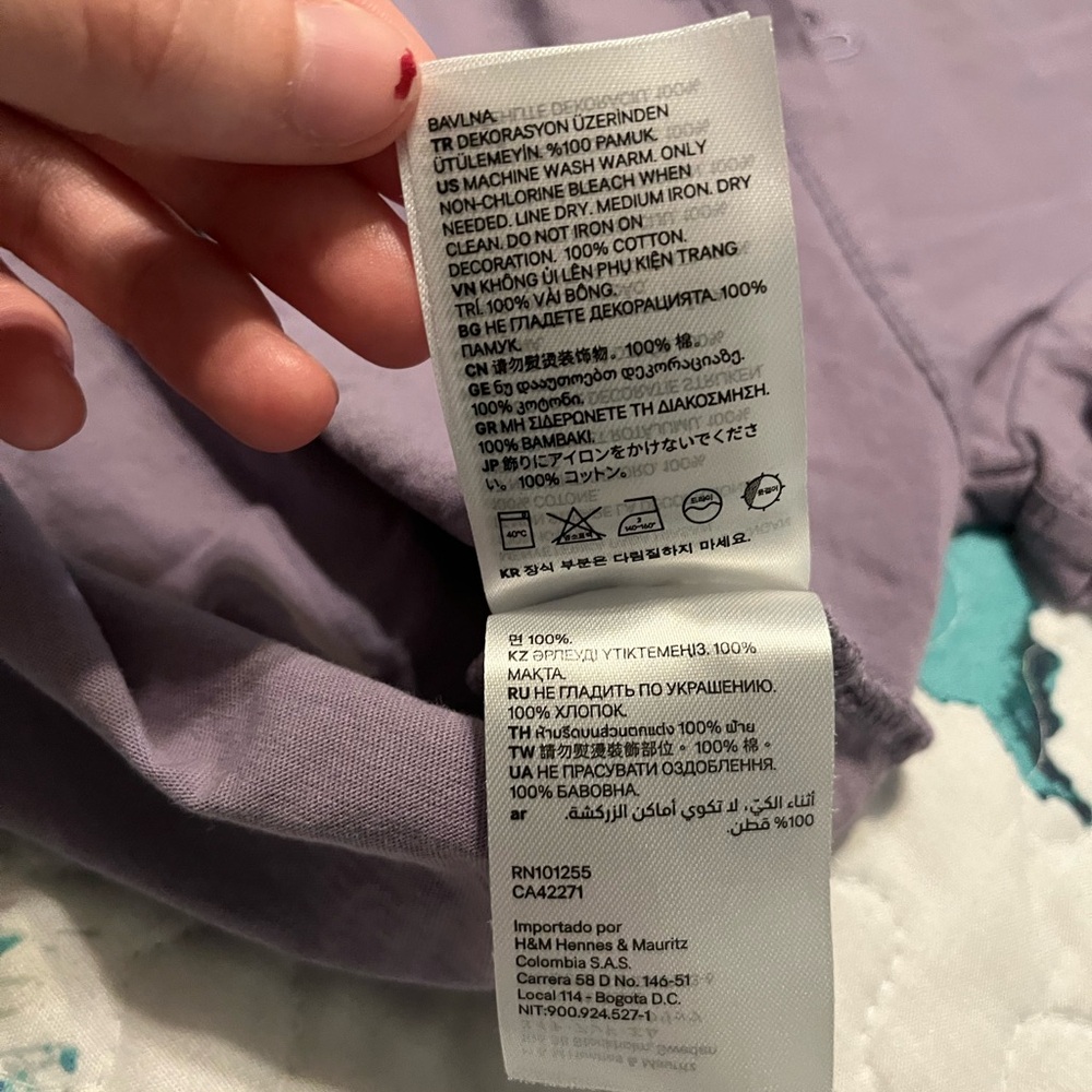 H&M Purple Basic Top - Picture 5 of 5